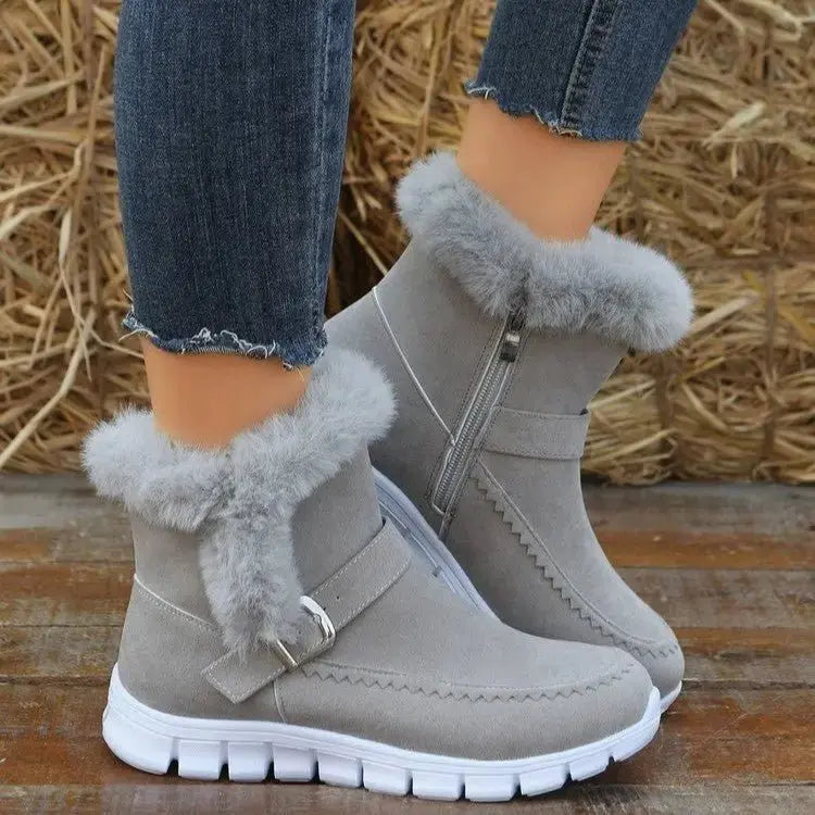 Women's Winter Boots: Thickened Sole & Plush Lining - Xandu Limited