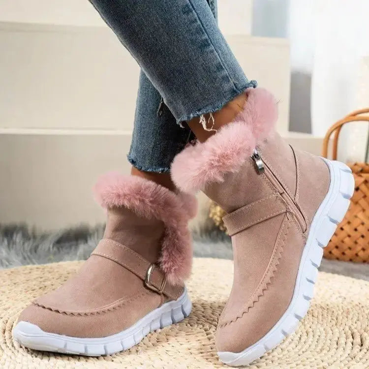 Women's Winter Boots: Thickened Sole & Plush Lining - Xandu Limited