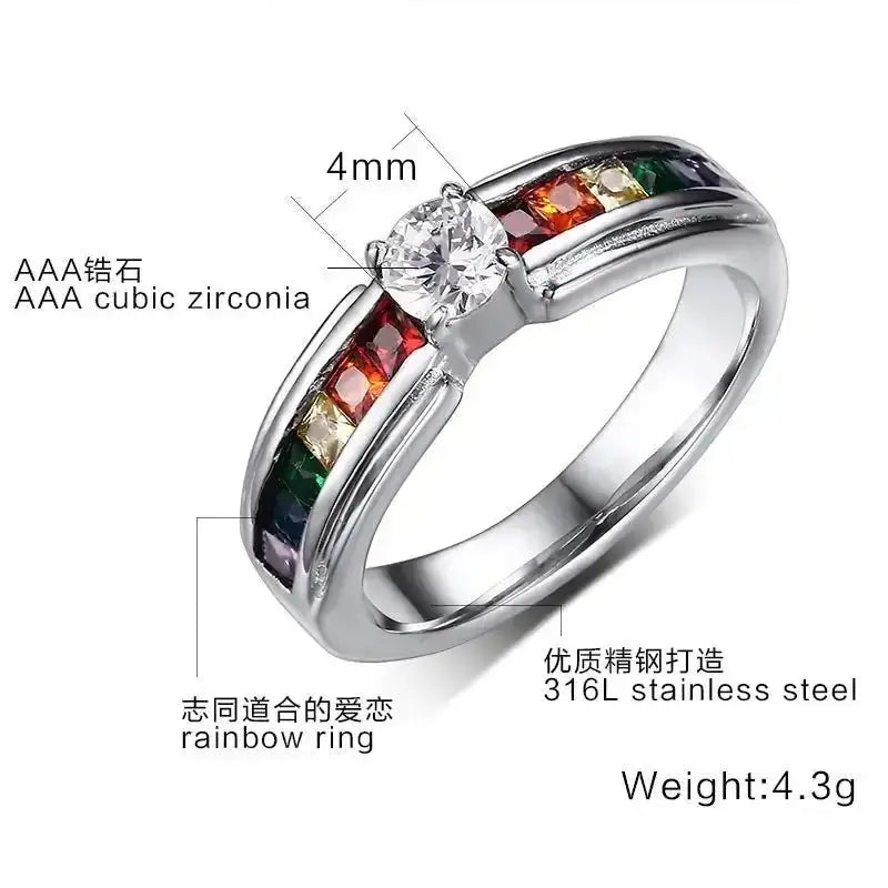 Zircon Rainbow Ring - Xandu Limited