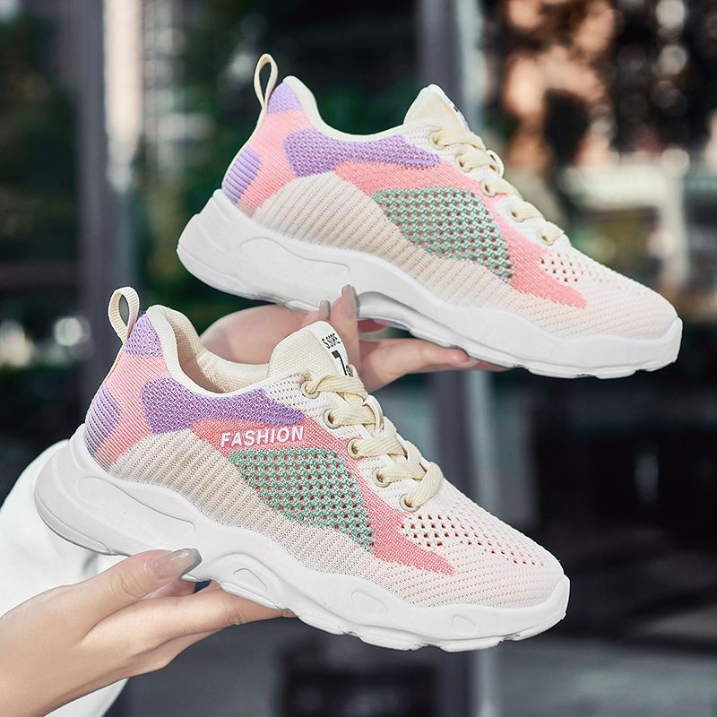 Colorblock Lace - Up Sneakers – Lightweight Walking & Running Shoes - Xandu Limited