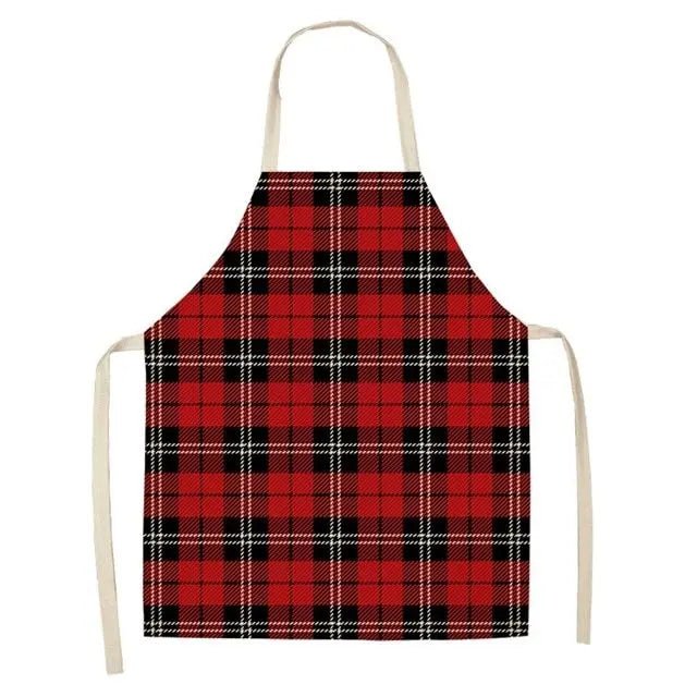 Creative Christmas Cotton Linen Apron - Festive Kitchen Decor - Xandu Limited