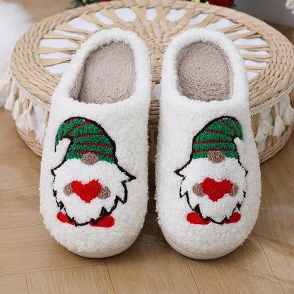 Cute Cartoon Santa Claus Slippers - Cozy Indoor Christmas Shoes for Couples - Xandu Limited