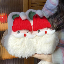 Cute Santa Claus Home Slippers - Plush Winter Shoes for Women - Xandu Limited