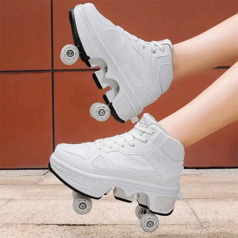 Double - Wheel Row Sneakers – Retractable Kids’ Shoes for Boys & Girls - Xandu Limited