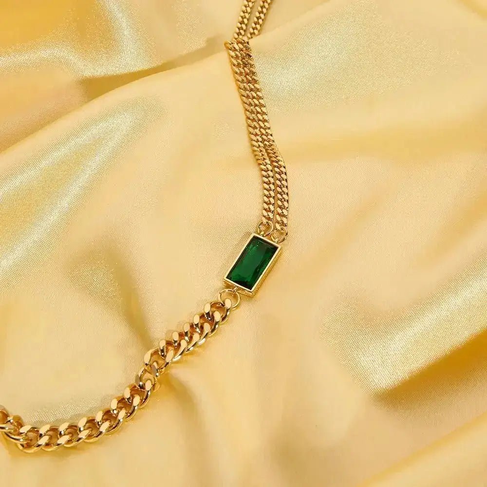 Green Stone Necklace - Elegant & Unique Jewelry for Every Occasion - Xandu Limited