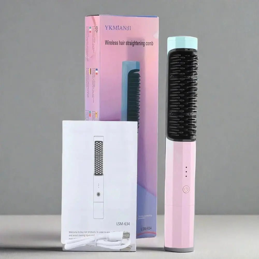 Hair Straightener Brush (2 In 1 ) - Xandu Limited