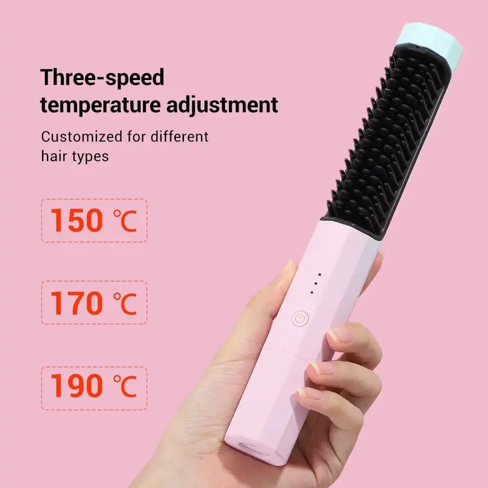 Hair Straightener Brush (2 In 1 ) - Xandu Limited