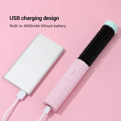 Hair Straightener Brush (2 In 1 ) - Xandu Limited