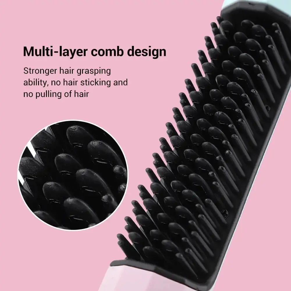 Hair Straightener Brush (2 In 1 ) - Xandu Limited