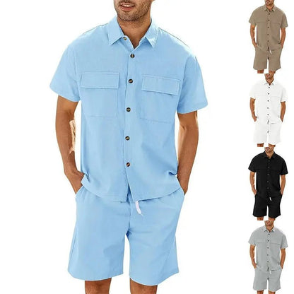 Men's 2 - piece Shirt and Shorts w/ Drawstring set - Xandu Limited