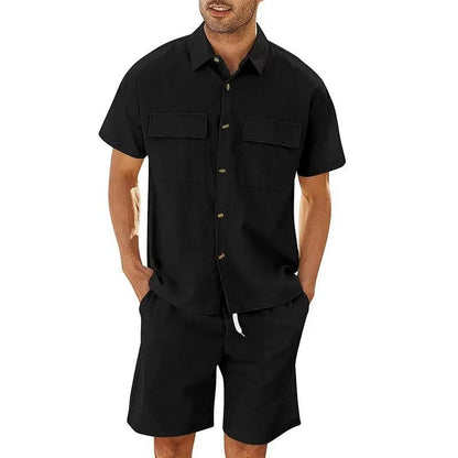 Men's 2 - piece Shirt and Shorts w/ Drawstring set - Xandu Limited