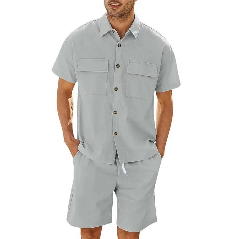 Men's 2 - piece Shirt and Shorts w/ Drawstring set - Xandu Limited