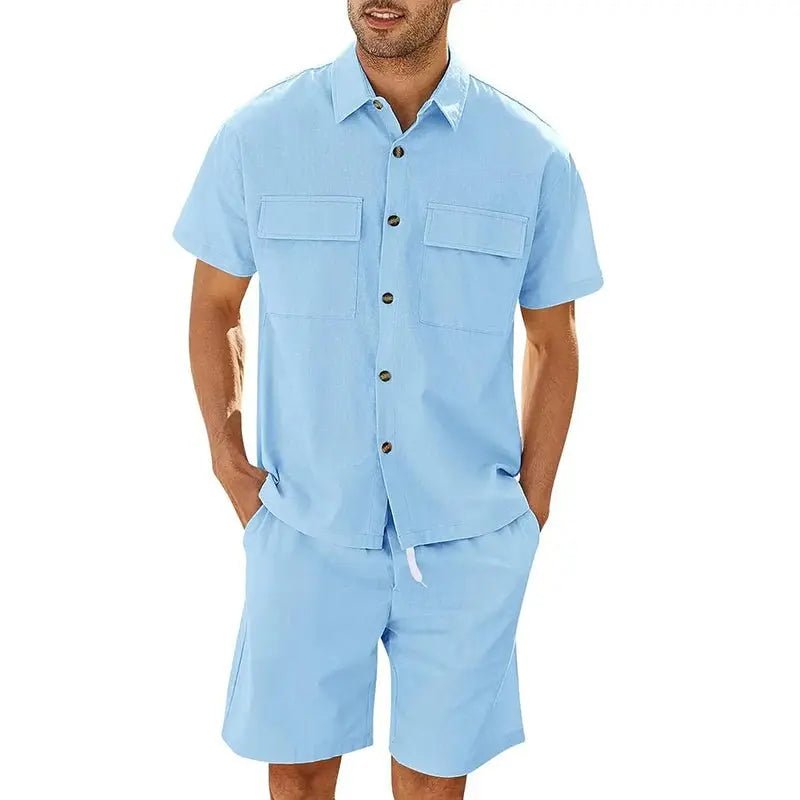 Men's 2 - piece Shirt and Shorts w/ Drawstring set - Xandu Limited