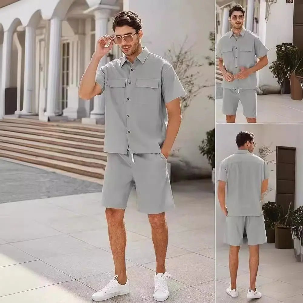 Men's 2 - piece Shirt and Shorts w/ Drawstring set - Xandu Limited