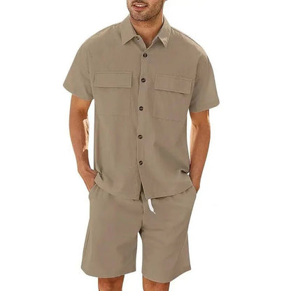 Men's 2 - piece Shirt and Shorts w/ Drawstring set - Xandu Limited