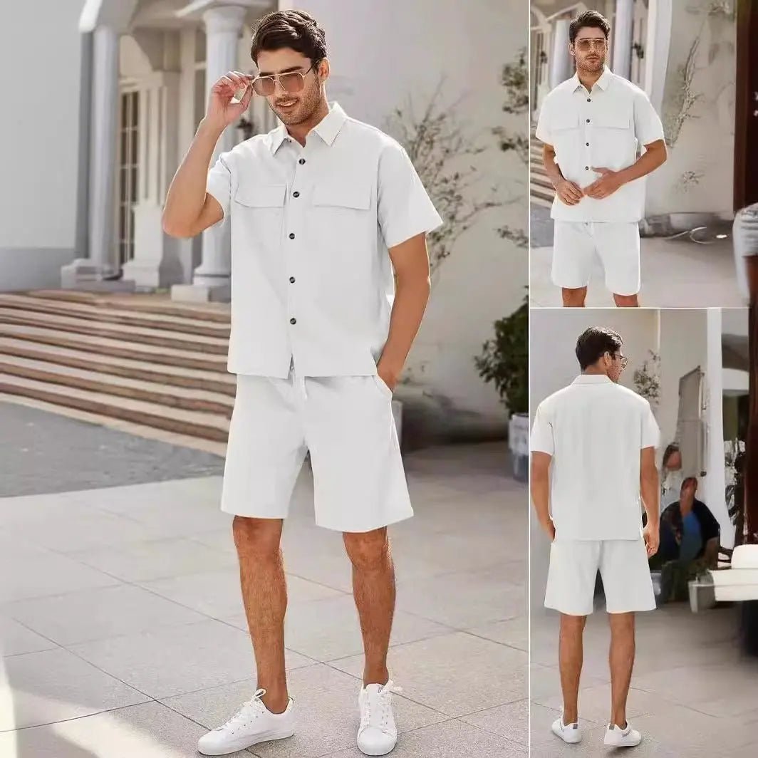 Men's 2 - piece Shirt and Shorts w/ Drawstring set - Xandu Limited