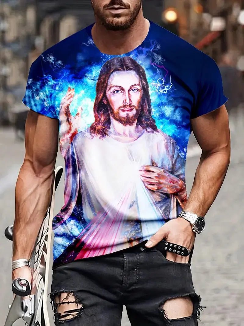 Men's 3D Graphic Short Sleeve T-shirt - Xandu Limited