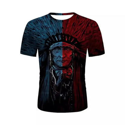 Men's 3D Graphic Short Sleeve T-shirt - Xandu Limited