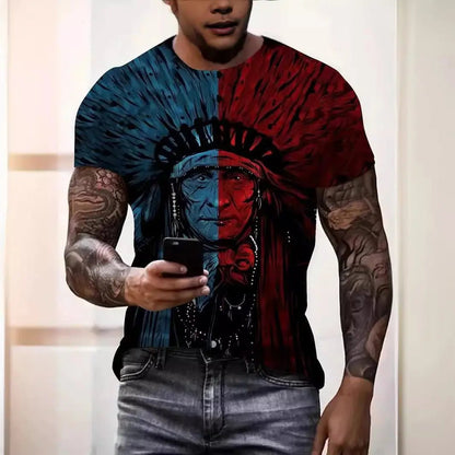 Men's 3D Graphic Short Sleeve T-shirt - Xandu Limited