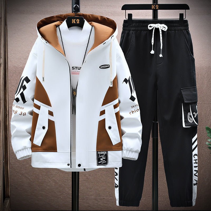 Men’s Fall Leisure Set – Jacket and Trousers Casual Outfit - Xandu Limited