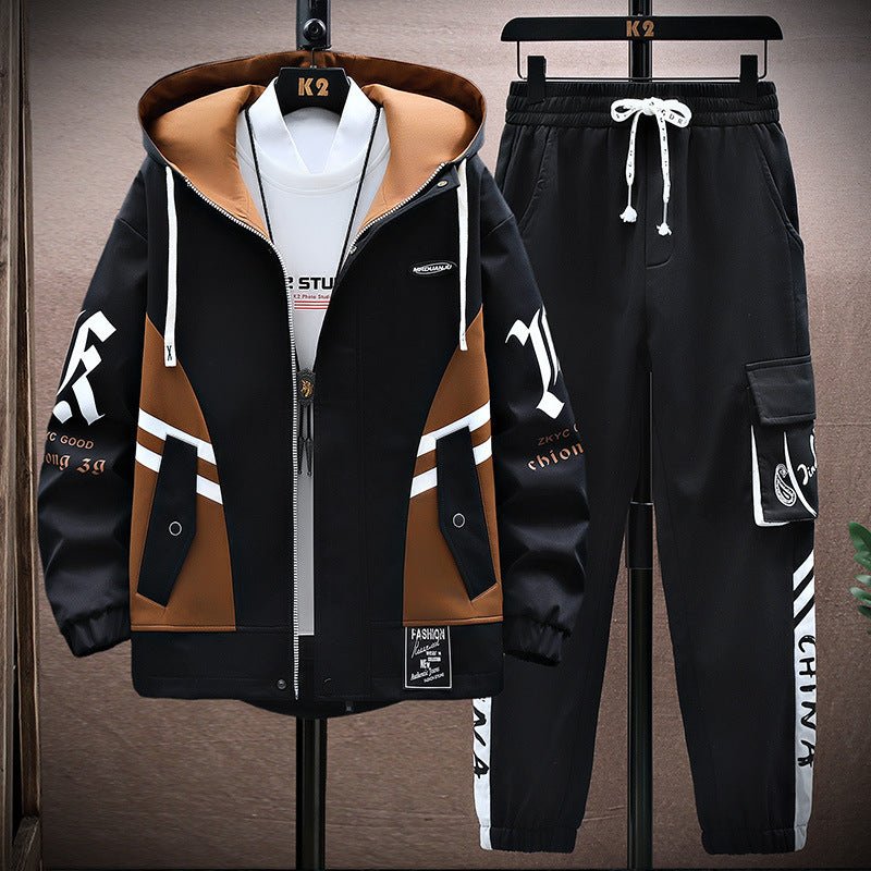 Men’s Fall Leisure Set – Jacket and Trousers Casual Outfit - Xandu Limited