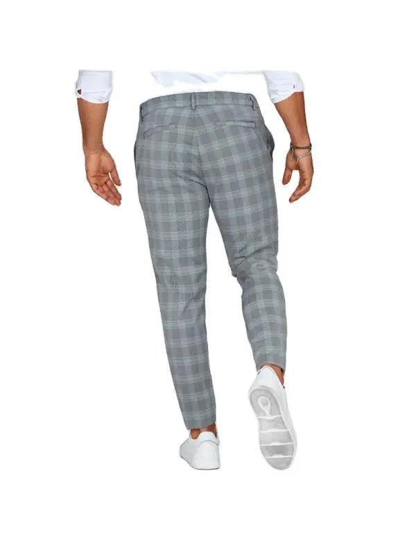 Men's Plaid Print Pants - Xandu Limited