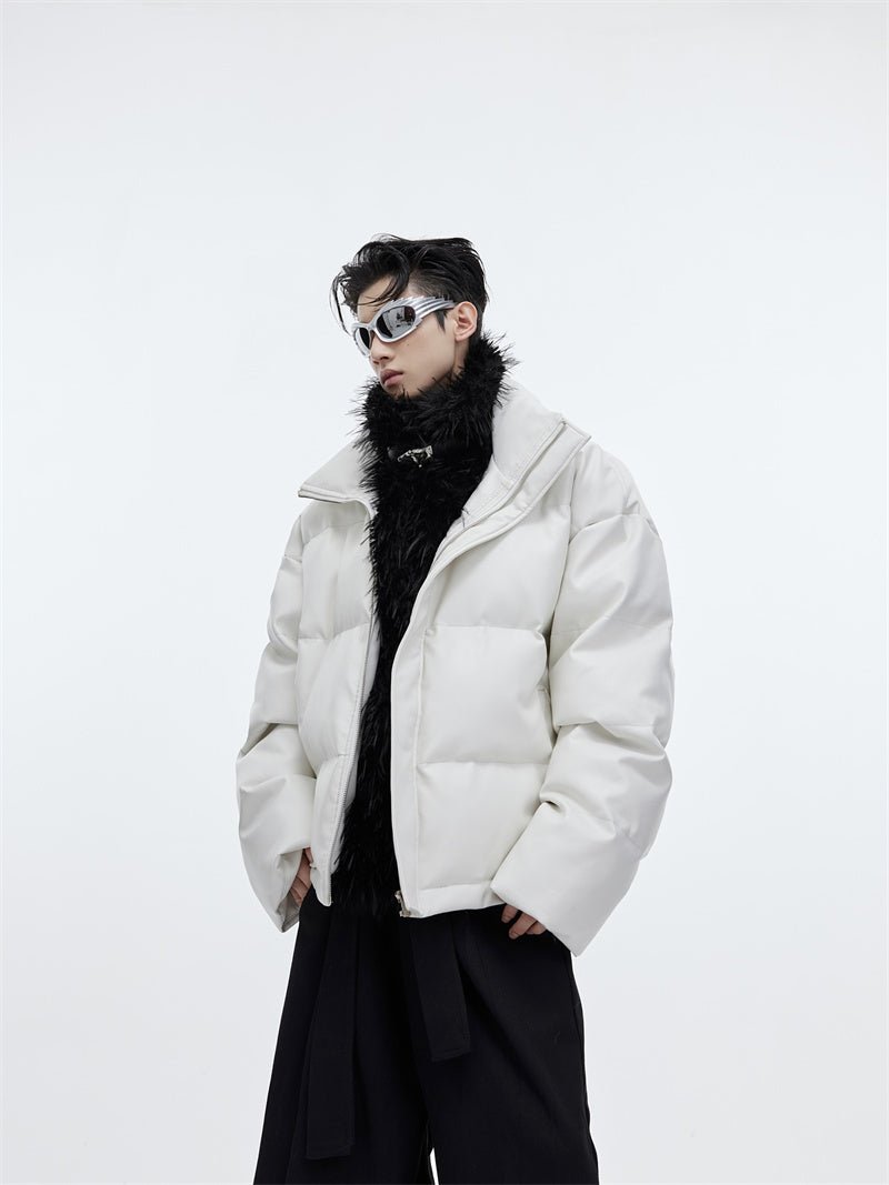 Men’s Plush Padded Jacket – Fake Two - Layer Winter Outerwear - Xandu Limited