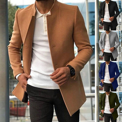 Men's Slim Single - Breasted Business Jacket – Stylish Fall Outerwear - Xandu Limited