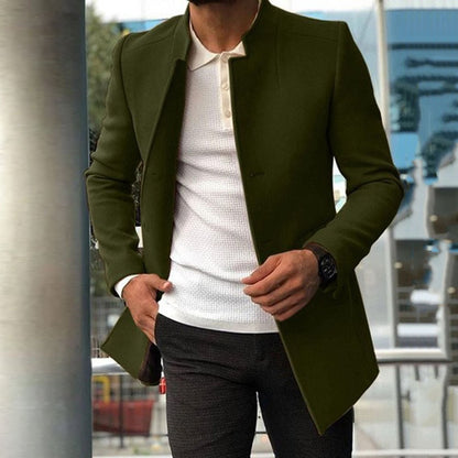 Men's Slim Single - Breasted Business Jacket – Stylish Fall Outerwear - Xandu Limited