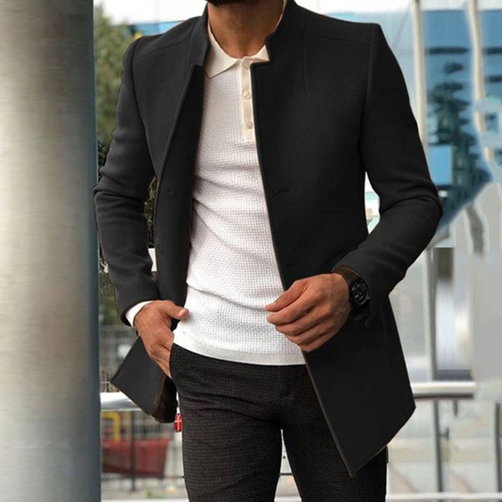 Men's Slim Single - Breasted Business Jacket – Stylish Fall Outerwear - Xandu Limited