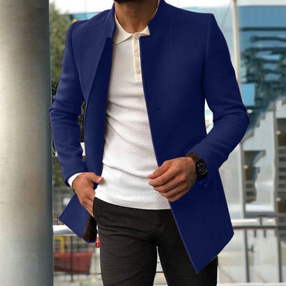 Men's Slim Single - Breasted Business Jacket – Stylish Fall Outerwear - Xandu Limited