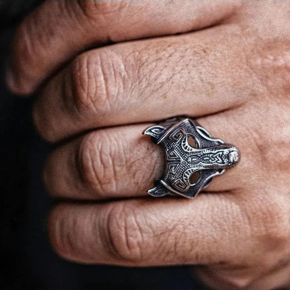 Men's Viking Ring - Bold Norse Mythology - Inspired Jewelry - Xandu Limited