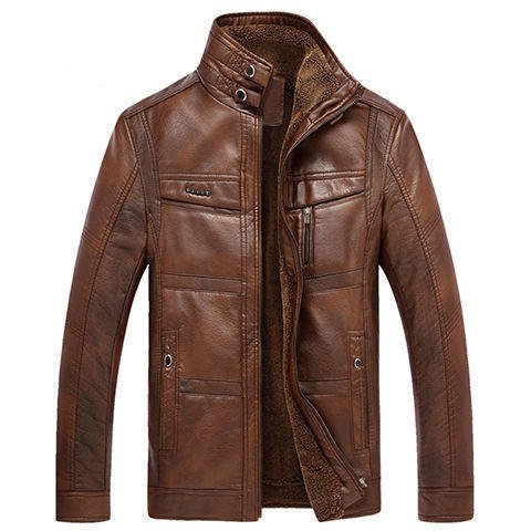 PU Leather Jacket – Stylish Outerwear for Middle - Aged Men - Xandu Limited