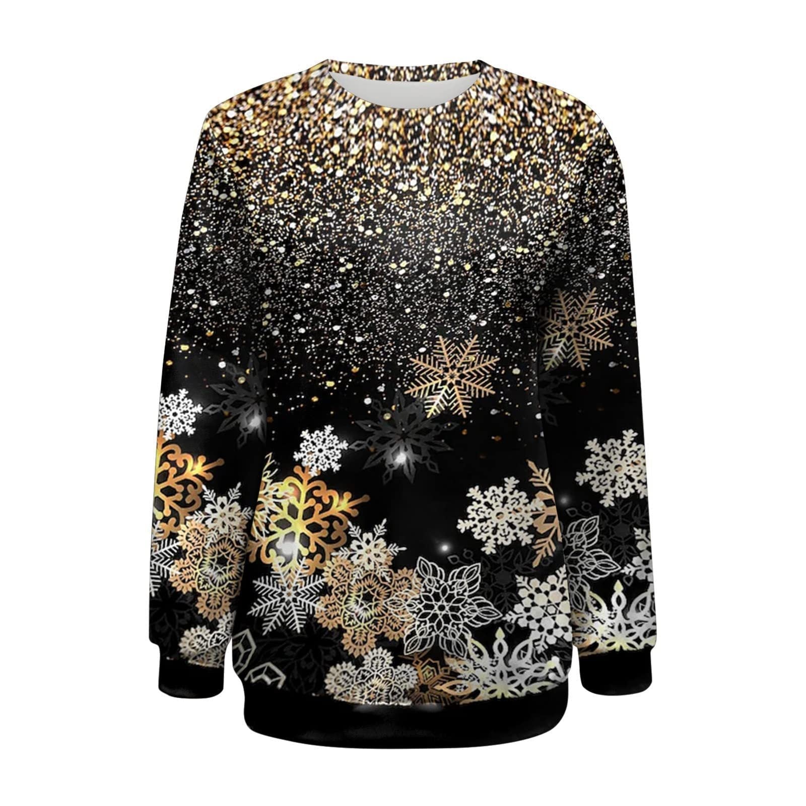 Snowflake Christmas 3D Digital Printing Sweater - Xandu Limited