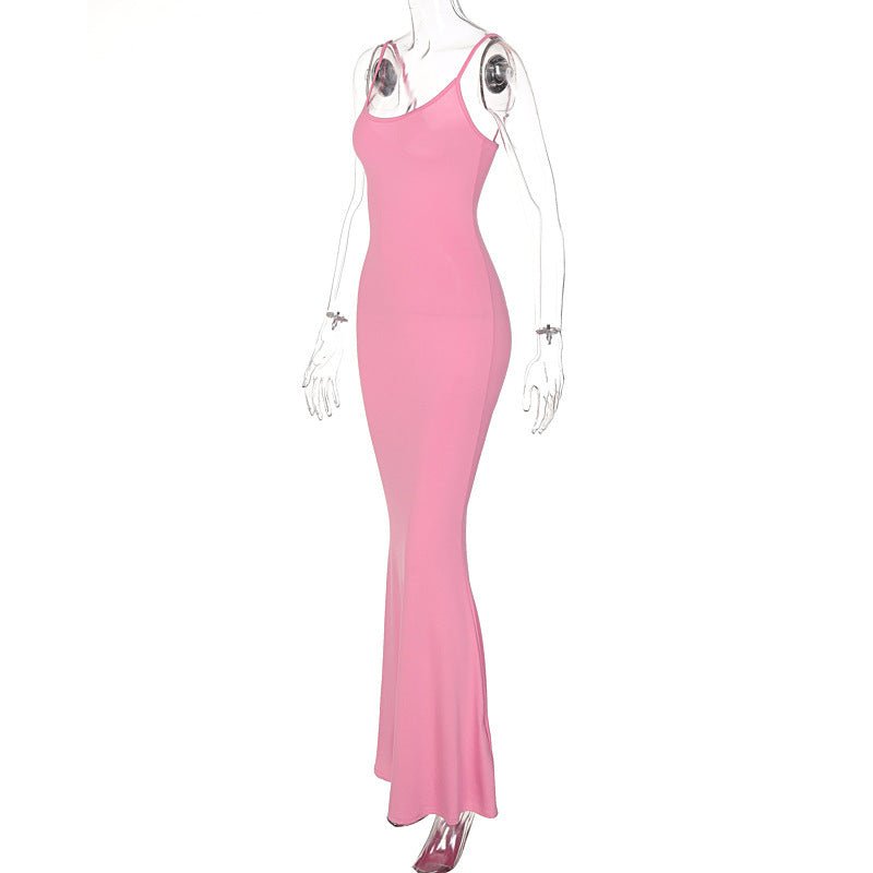 Spaghetti Strap Slim Bodycon Dress – Sexy Party & Club Wear - Xandu Limited