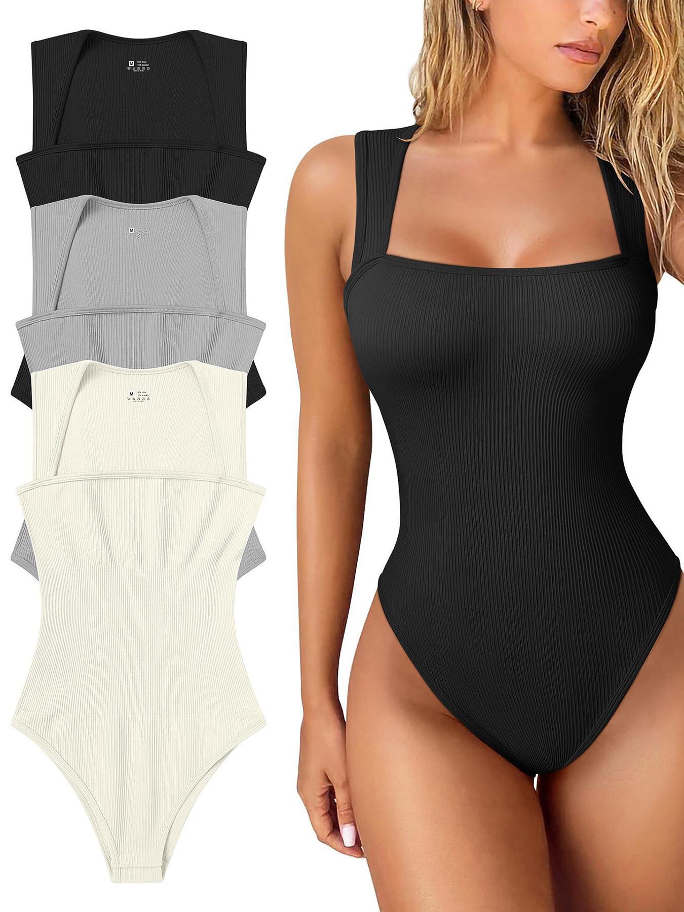 Square Neck Sleeveless Jumpsuit – Slim Fit Summer Shapewear Style - Xandu Limited