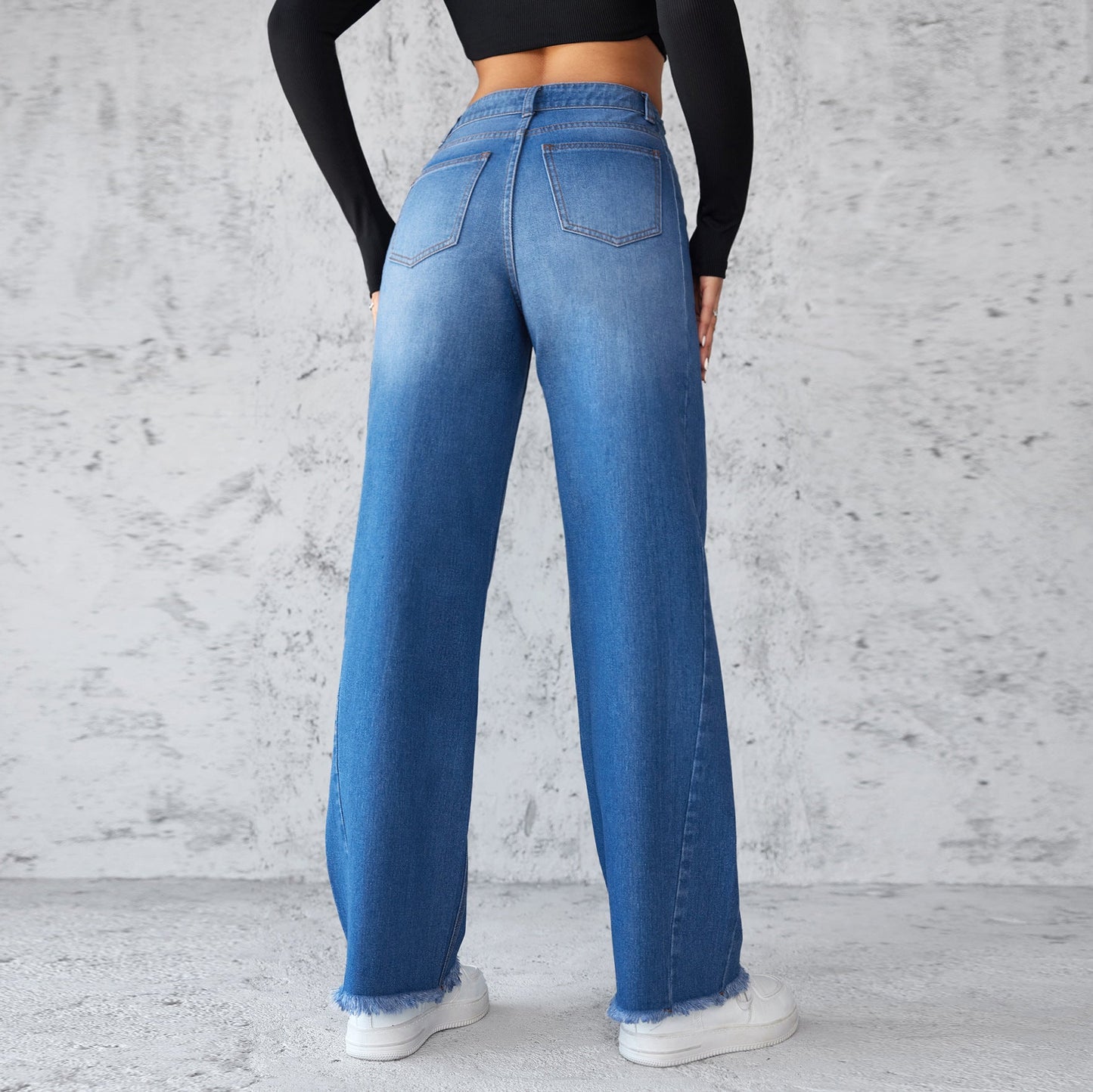 Straight Wide - Leg Jeans – High - Waist Casual Women's Denim Style - Xandu Limited