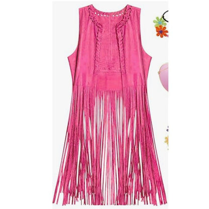 Suede Tassel Vest Coat Women - Xandu Limited