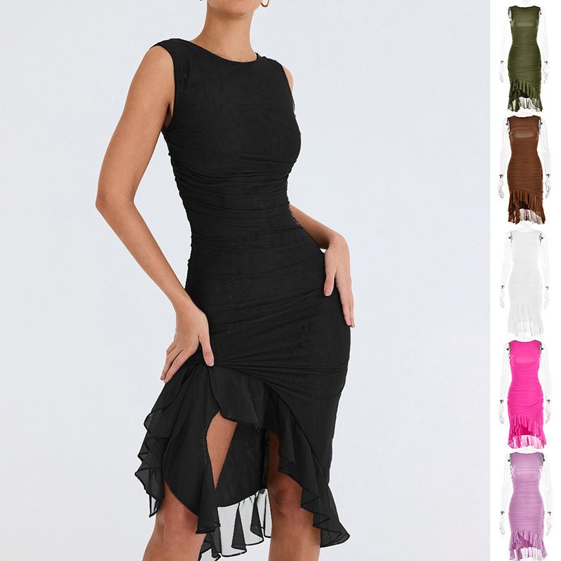 Summer Slim Sleeveless Dress – Stylish Party & Club Wear for Women - Xandu Limited