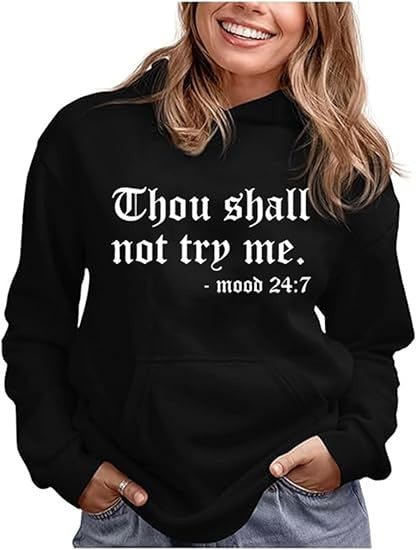 Thou Shall Not Try Me 2024 Hooded Sweater - Xandu Limited