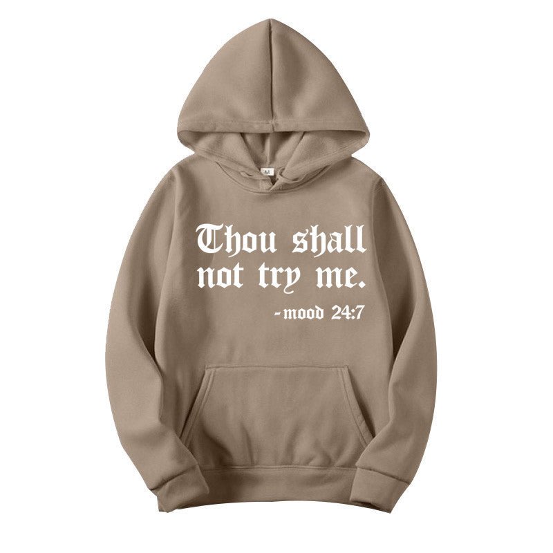 Thou Shall Not Try Me 2024 Hooded Sweater - Xandu Limited