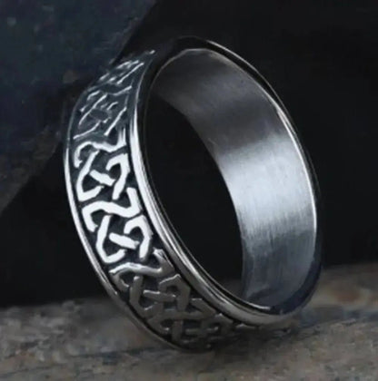 Viking Stainless Steel Ring - Durable Norse Mythology - Inspired Design - Xandu Limited