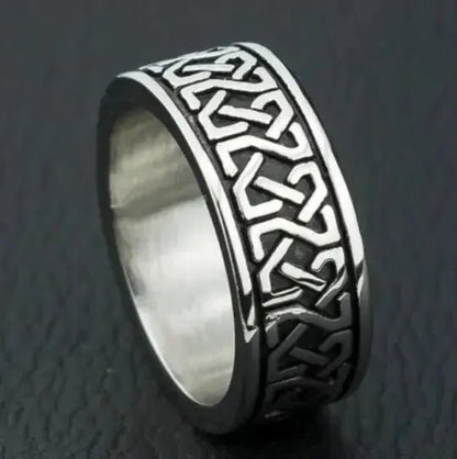 Viking Stainless Steel Ring - Durable Norse Mythology - Inspired Design - Xandu Limited