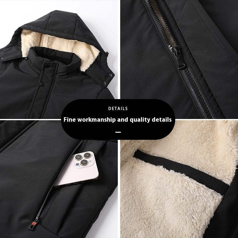 Winter Lambskin Warm Thickened Men's Cotton Clothes - Xandu Limited