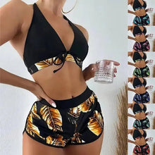 Women's 3 - Piece Leaf Print Bikini Set - Xandu Limited