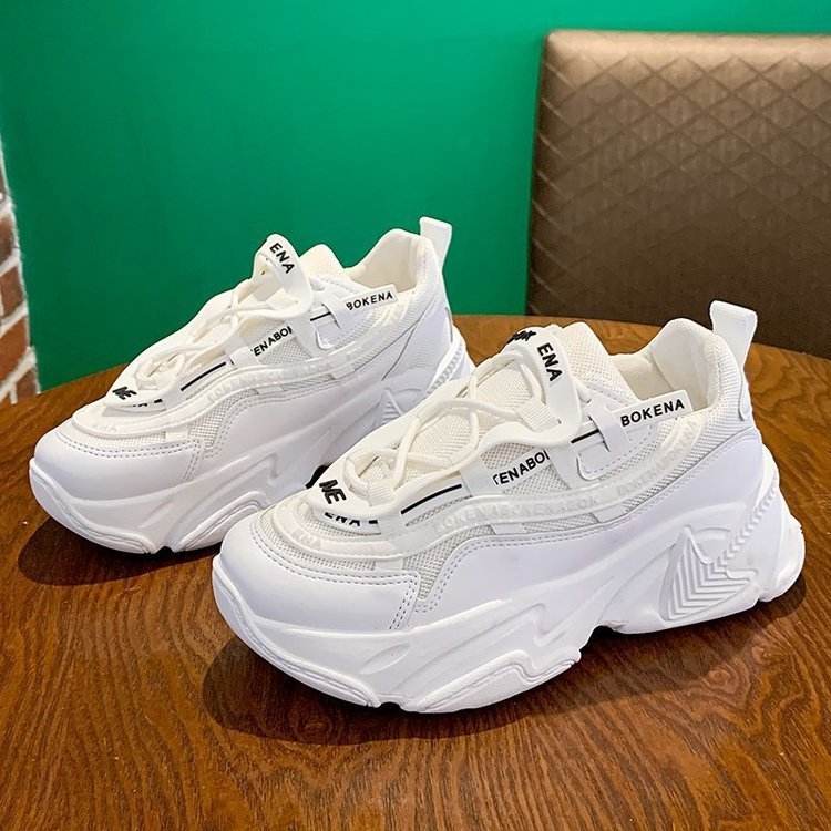 Women’s Dad Shoes – Thick - Soled Casual Sneakers for Students - Xandu Limited